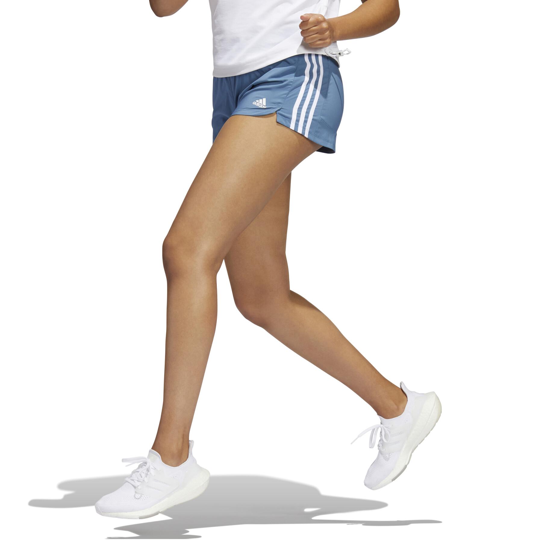 Shorts för kvinnor adidas Pacer 3-Stripes Woven